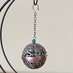Vintage Silver Tibetan Incense Holder Ornament